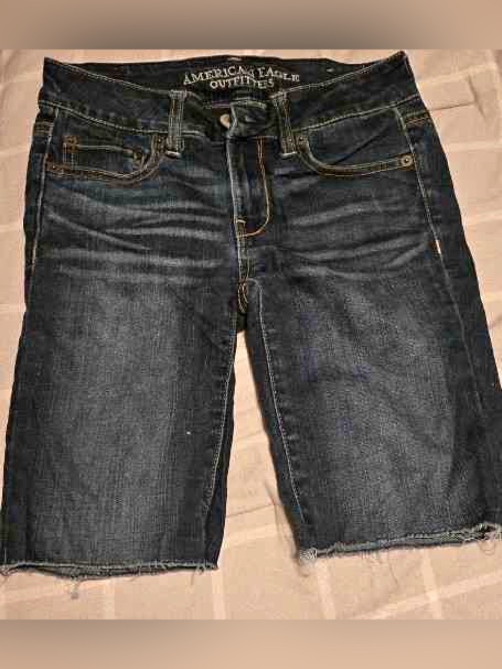 American Eagle Outfitters Dark Indigo Denim Bermuda Shorts